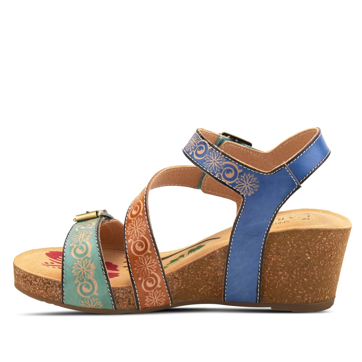 Spring Step Shoes L'Artiste Tanja Ankle Strap Sandal Women’s Leather Wedge