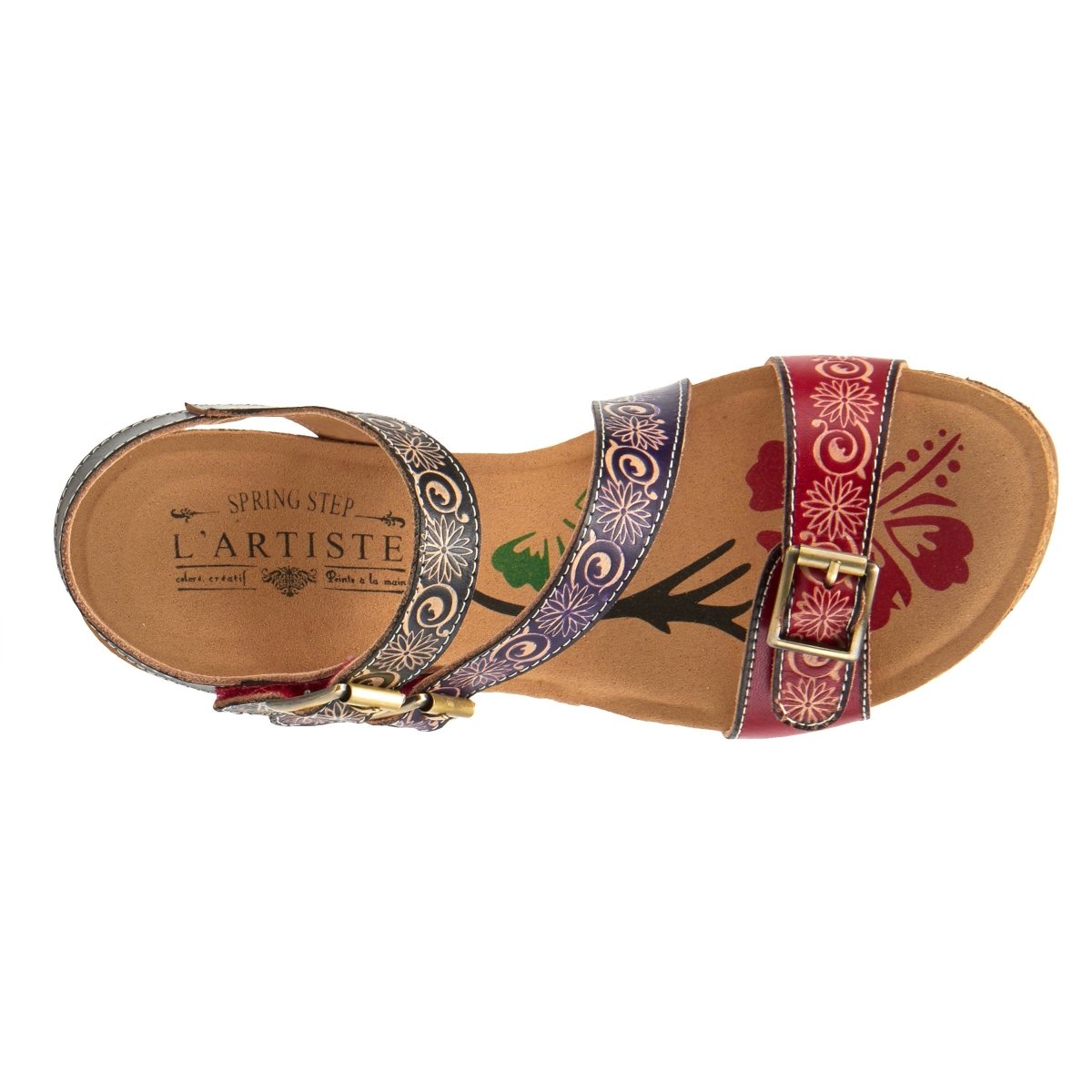 Spring Step Shoes L'Artiste Tanja Ankle Strap Sandal Women’s Leather Wedge