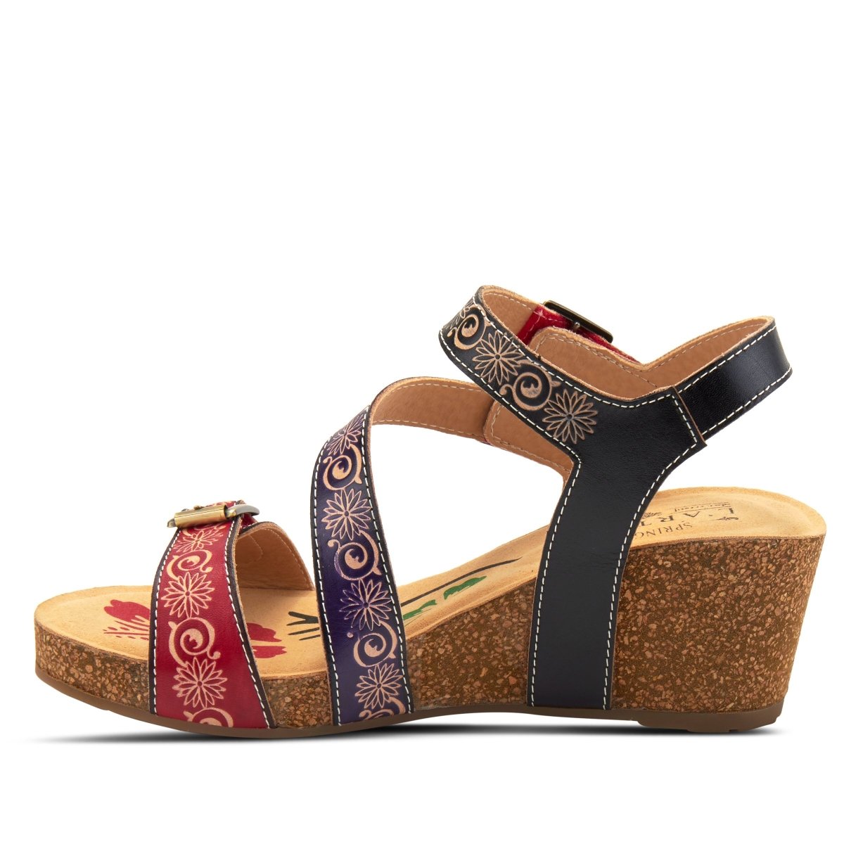 Spring Step Shoes L'Artiste Tanja Ankle Strap Sandal Women’s Leather Wedge