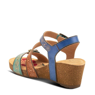 Spring Step Shoes L'Artiste Tanja Ankle Strap Sandal Women’s Leather Wedge