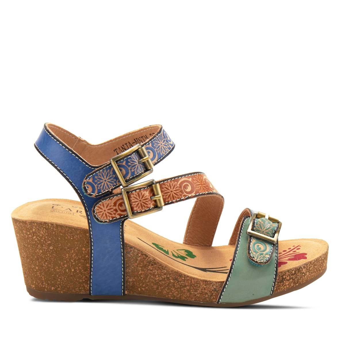 Spring Step Shoes L'Artiste Tanja Ankle Strap Sandal Women’s Leather Wedge