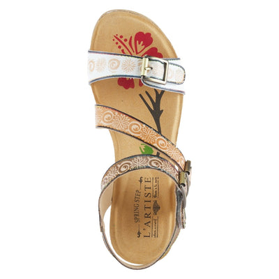 Spring Step Shoes L'Artiste Tanja Ankle Strap Sandal Women’s Leather Wedge