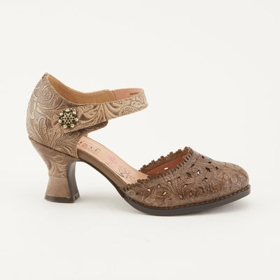 Spring Step Shoes L'Artiste Visionary Ankle Strap Shoe Women’s Hand Painted Leather