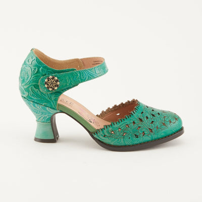 Spring Step Shoes L'Artiste Visionary Ankle Strap Shoe Women’s Hand Painted Leather