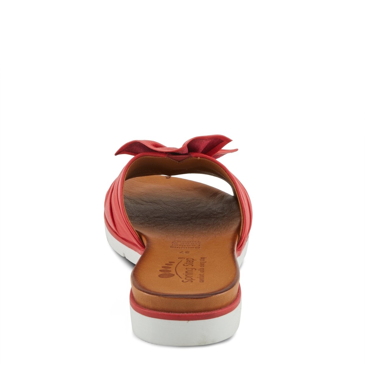Spring Step Lavona Light Red slide sandal, rear view