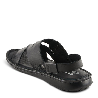 Spring Step Shoes Nofar Men's Black Leather Sandals