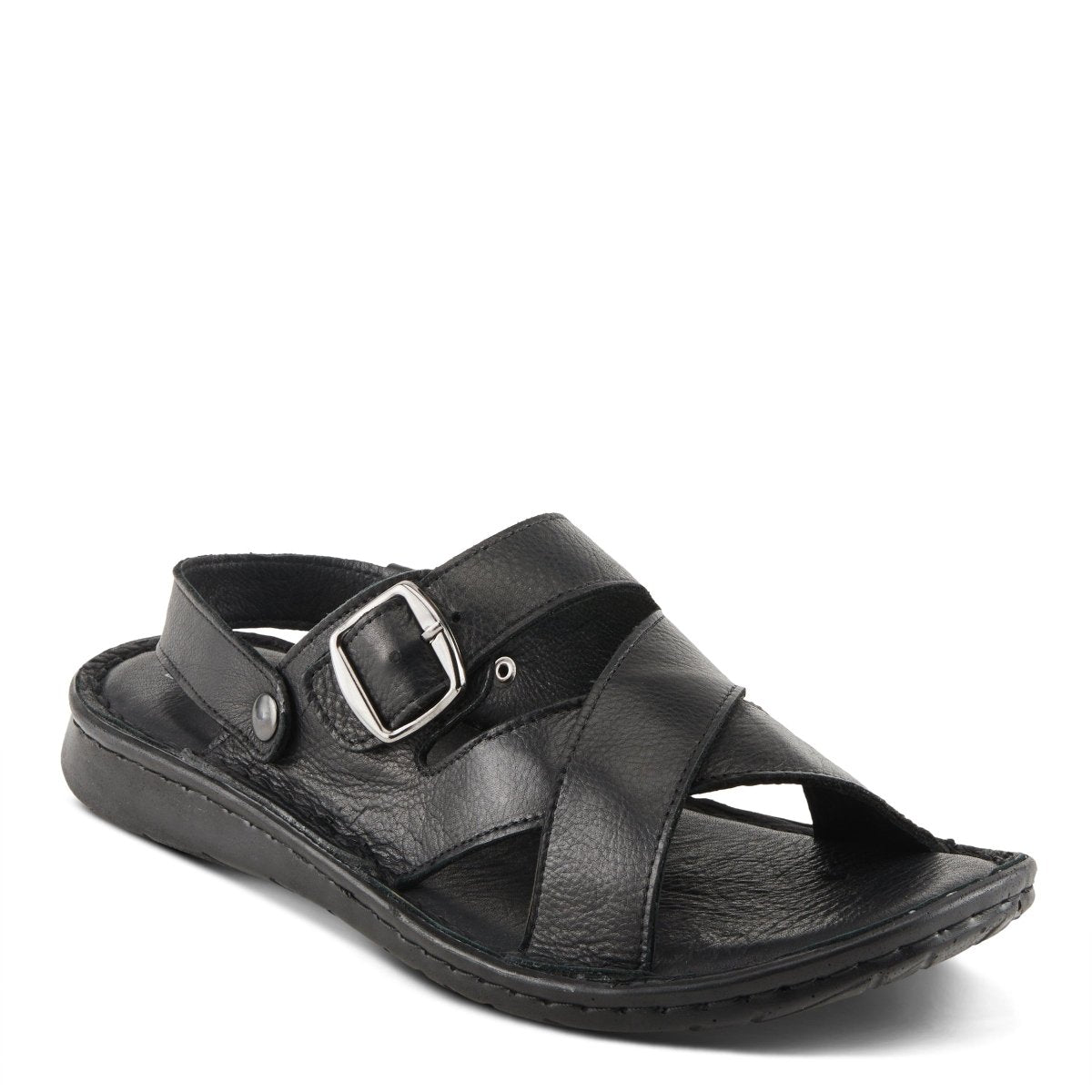 Spring Step Shoes Nofar Men's Black Leather Sandals