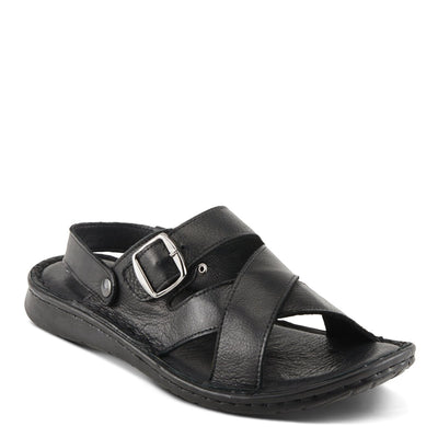 Spring Step Shoes Nofar Men's Black Leather Sandals