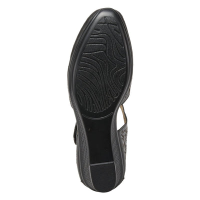 Spring Step Shoes Nougat Mary Jane Women's Leather Wedge Shoe