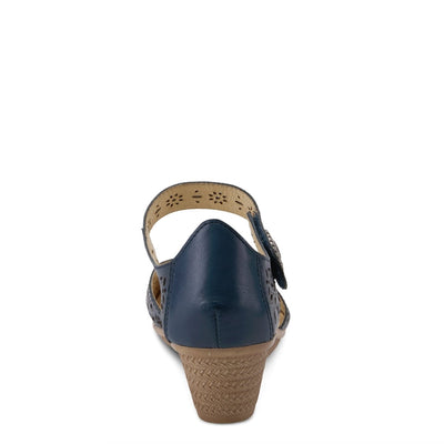 Spring Step Shoes Nougat Mary Jane Women's Leather Wedge Shoe