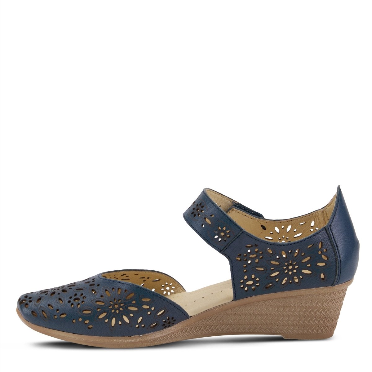 Spring Step Shoes Nougat Mary Jane Women's Leather Wedge Shoe