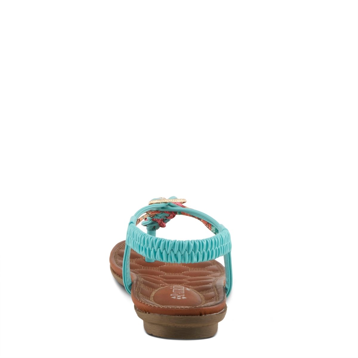Spring Step Shoes Patrizia Gadelina Women's Sandals Floral Rhinestones