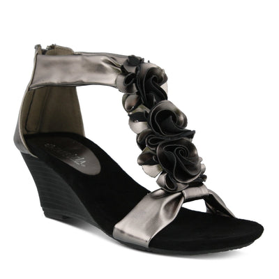 Spring Step Shoes Patrizia Harlequin Women’s Leather Wedge Sandal