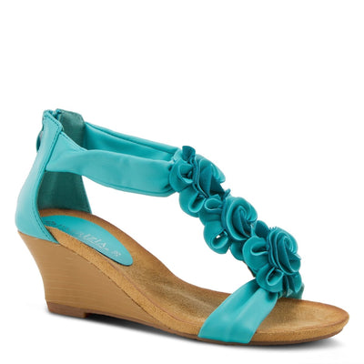 Spring Step Shoes Patrizia Harlequin Women’s Leather Wedge Sandal