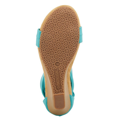 Spring Step Shoes Patrizia Harlequin Women’s Leather Wedge Sandal