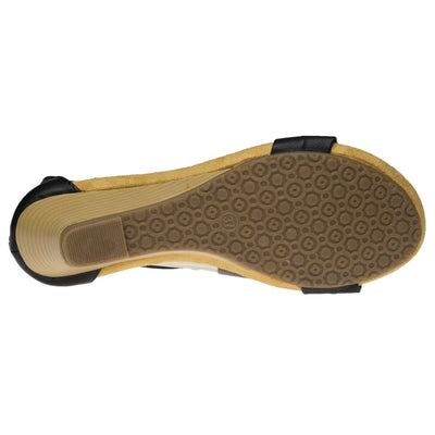 Spring Step Shoes Patrizia Harlequin Women’s Leather Wedge Sandal