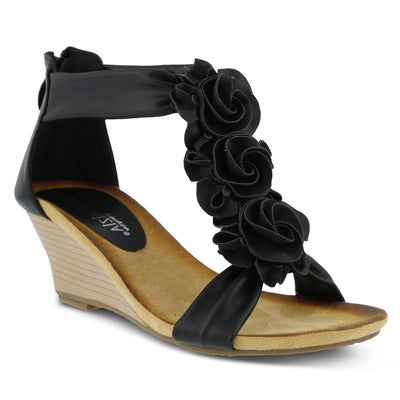 Spring Step Shoes Patrizia Harlequin Women’s Leather Wedge Sandal