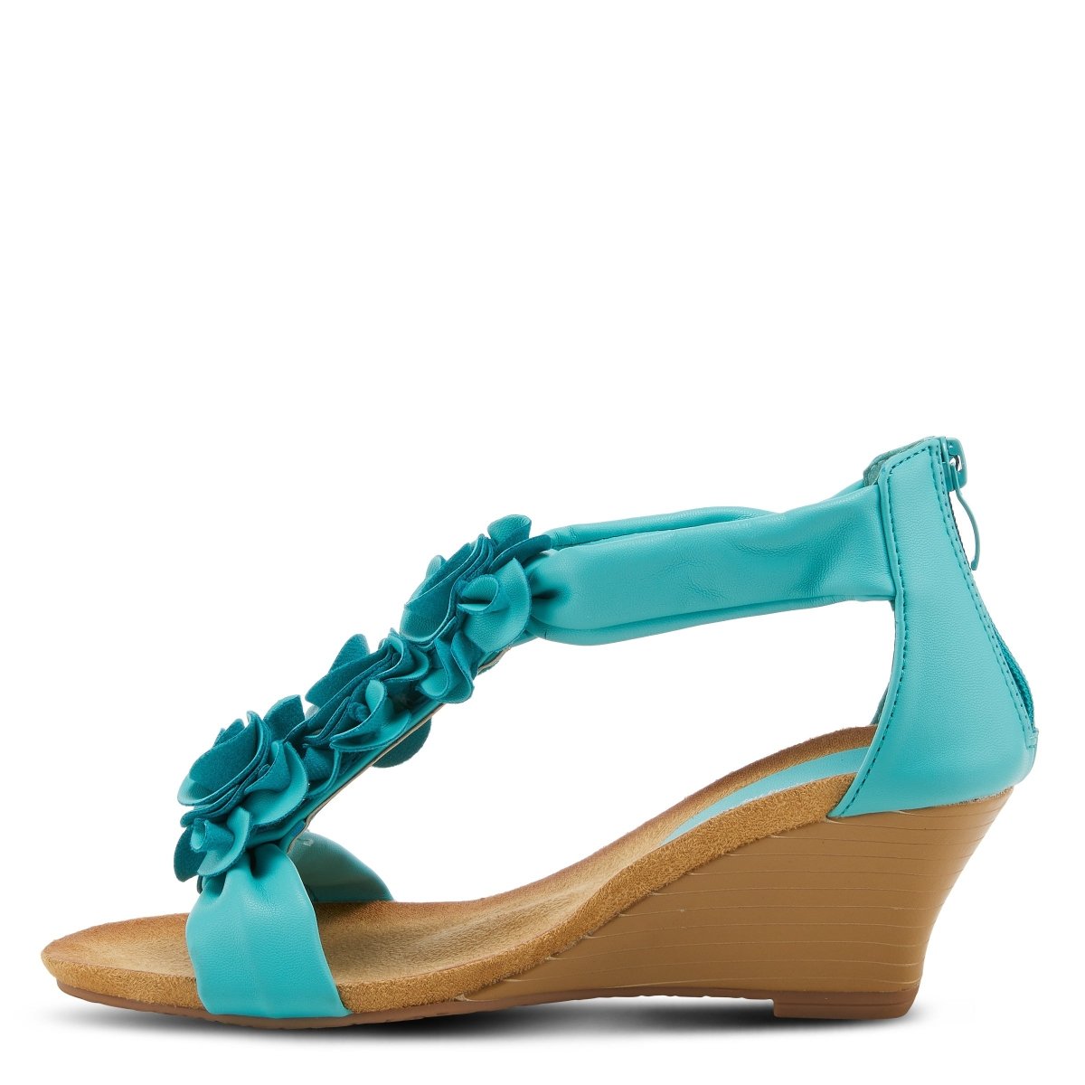 Spring Step Shoes Patrizia Harlequin Women’s Leather Wedge Sandal