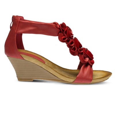 Spring Step Shoes Patrizia Harlequin Women’s Leather Wedge Sandal