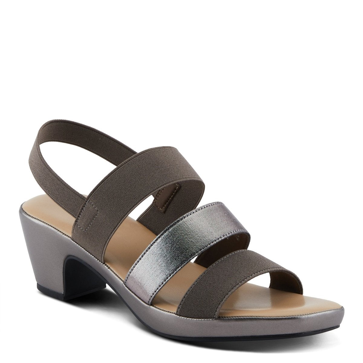 Spring Step Shoes Patrizia Marzula Women’s Metallic Textile Sandals