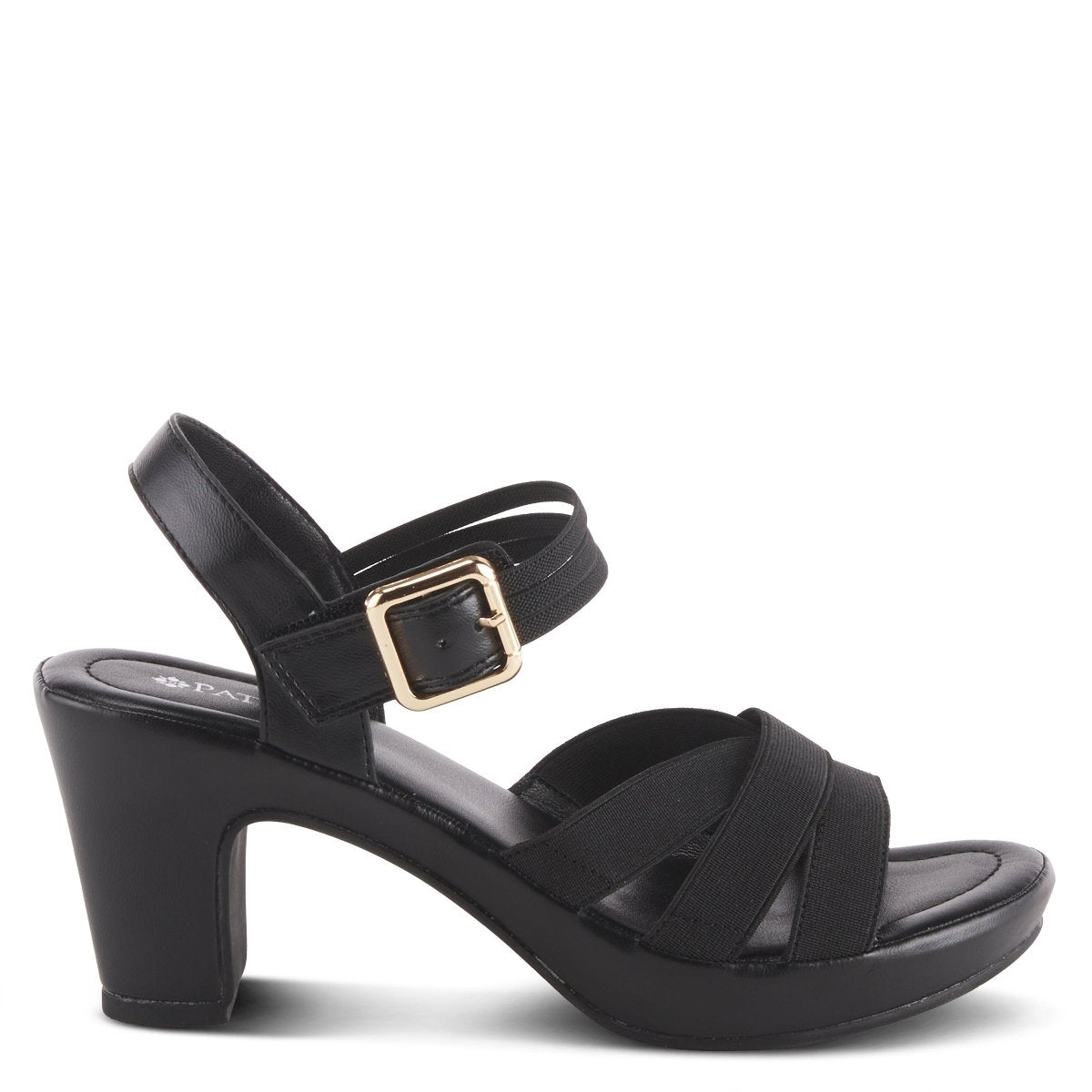 Spring Step Shoes Patrizia Neesa Stretch Sandal Women’s Leather Comfort Heels