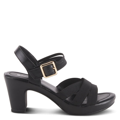 Spring Step Shoes Patrizia Neesa Stretch Sandal Women’s Leather Comfort Heels