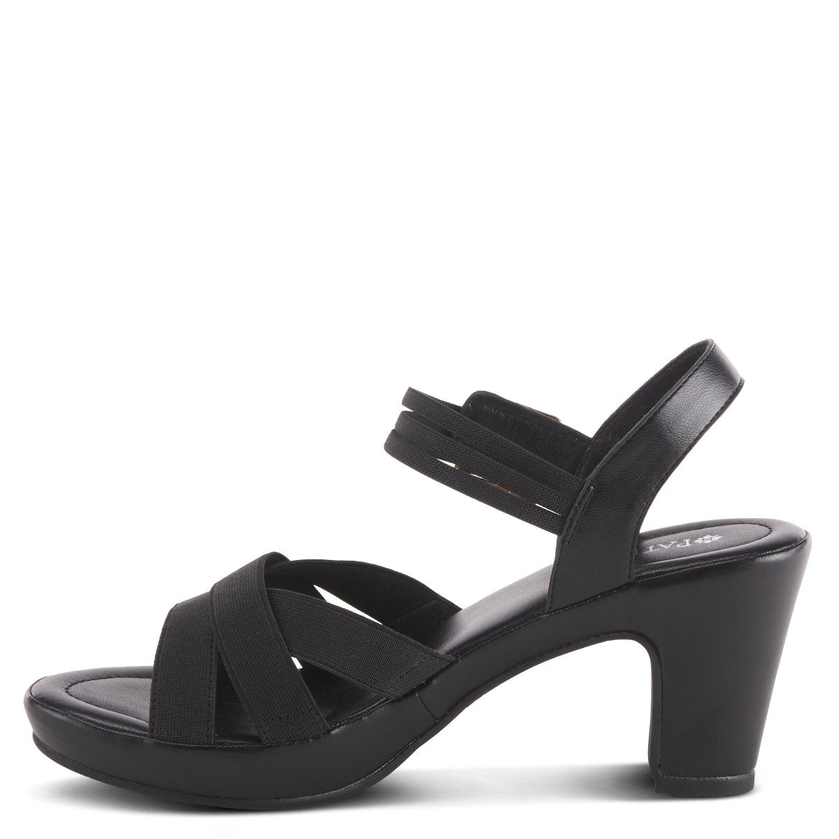 Spring Step Shoes Patrizia Neesa Stretch Sandal Women’s Leather Comfort Heels