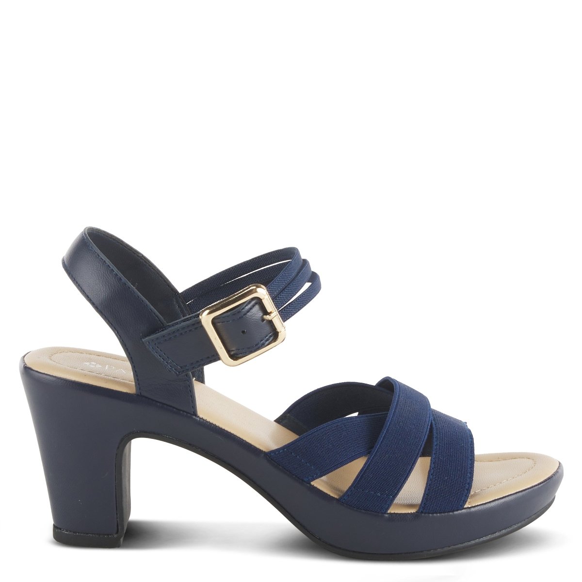 Spring Step Shoes Patrizia Neesa Stretch Sandal Women’s Leather Comfort Heels