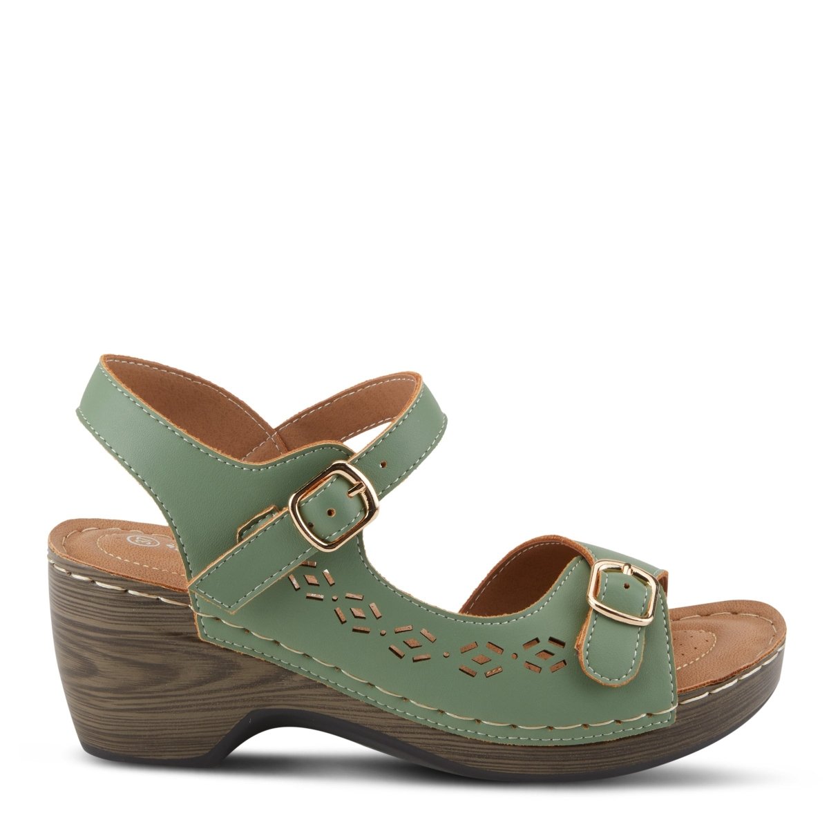 Spring Step Shoes Patrizia Shantay Sandals Women's Leather Wedge