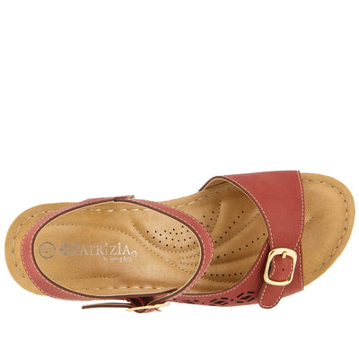 Spring Step Shoes Patrizia Shantay Sandals Women's Leather Wedge