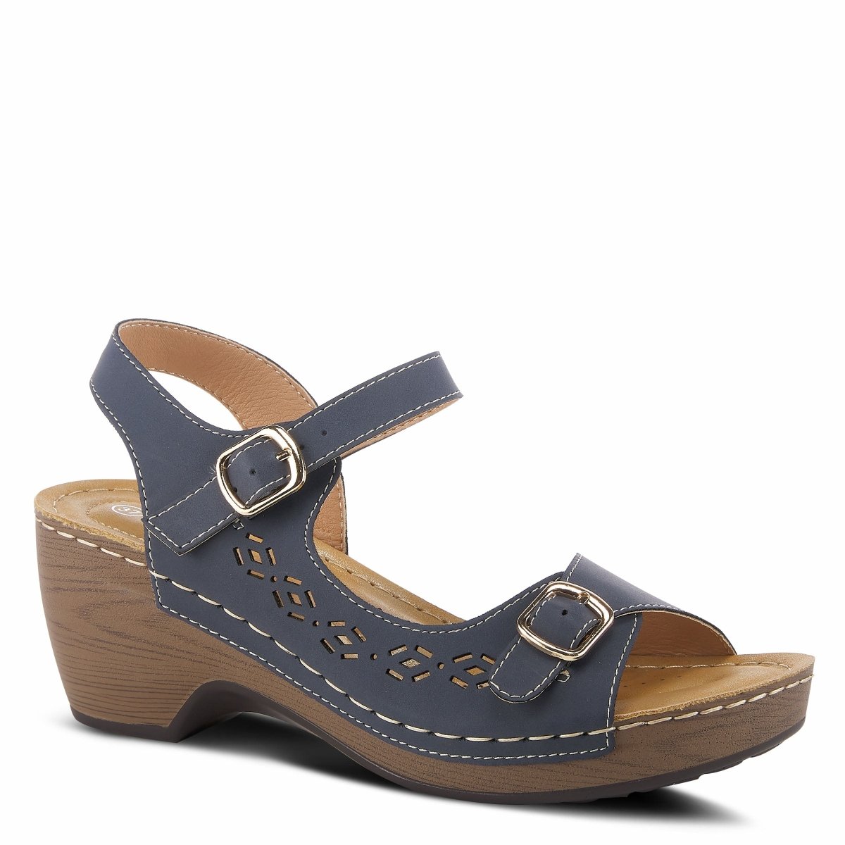 Spring Step Shoes Patrizia Shantay Sandals Women's Leather Wedge