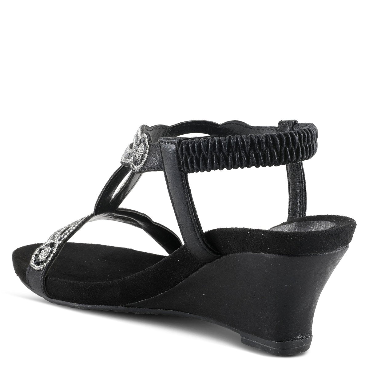 Spring Step Shoes Patrizia Shining T Strap Sandals Women’s Wedge