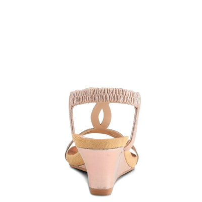 Spring Step Shoes Patrizia Shining T Strap Sandals Women’s Wedge