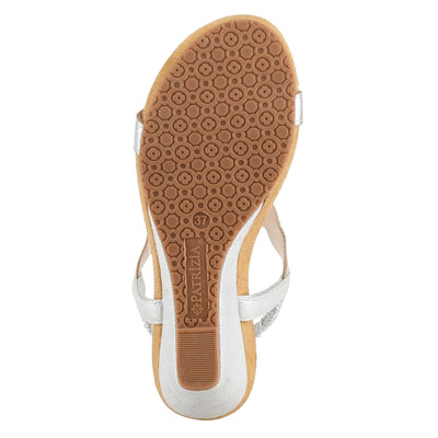 Spring Step Shoes Patrizia Shining T Strap Sandals Women’s Wedge