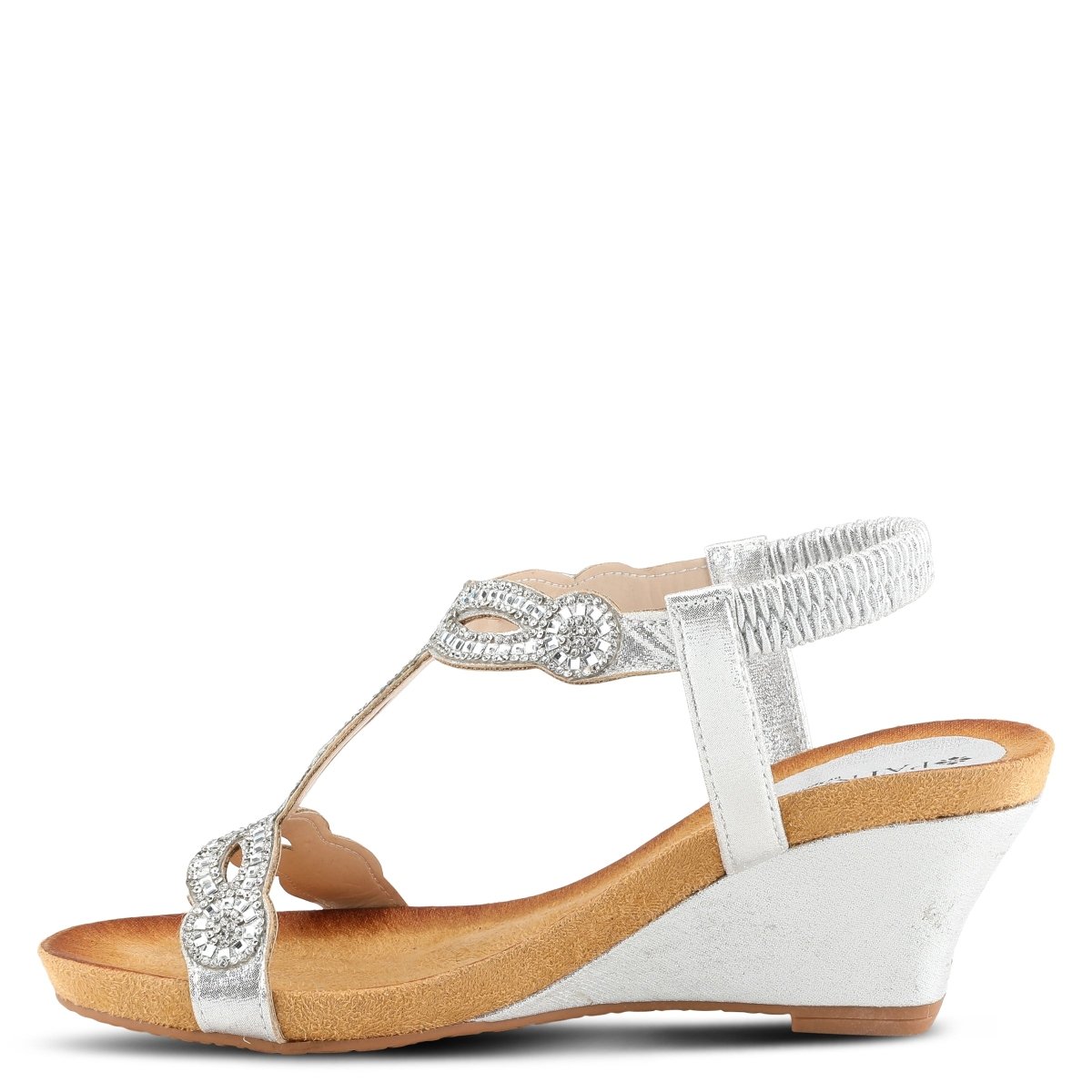 Spring Step Shoes Patrizia Shining T Strap Sandals Women’s Wedge