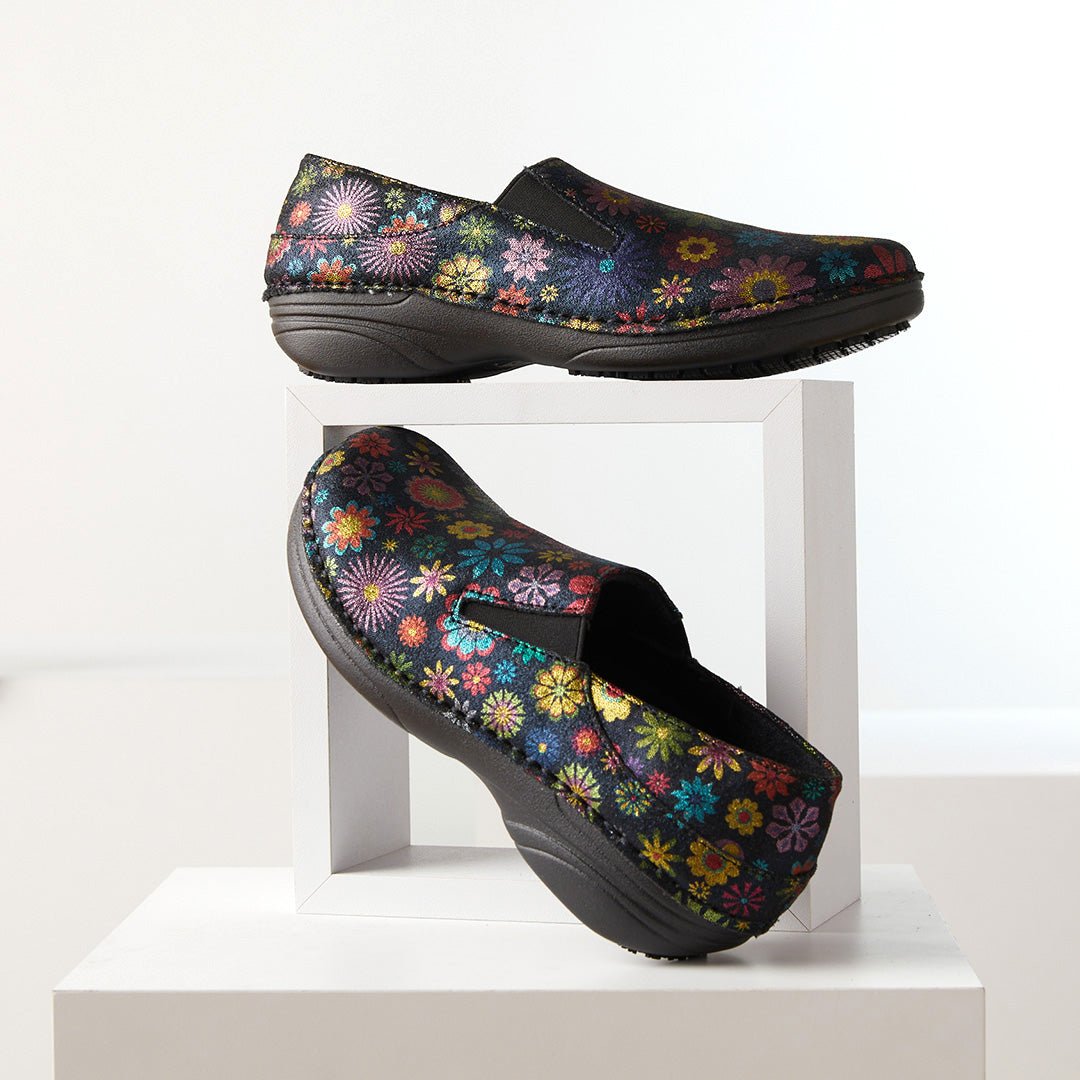 Spring Step Shoes Professional Manila Flower Power Women’s Leather Slip On Loafer Shoes FLPWR