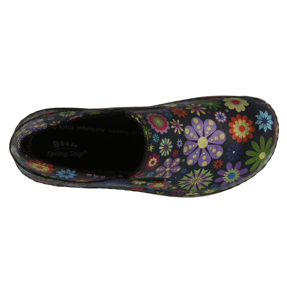 Spring Step Shoes Professional Manila Flower Power Women’s Leather Slip On Loafer Shoes FLPWR