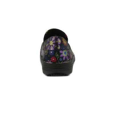Spring Step Shoes Professional Manila Flpwr Women's Black Multi Slip On Shoes