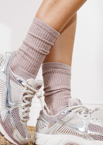 American Trench Women's Statement Crew in Cashmere Socks detail view
