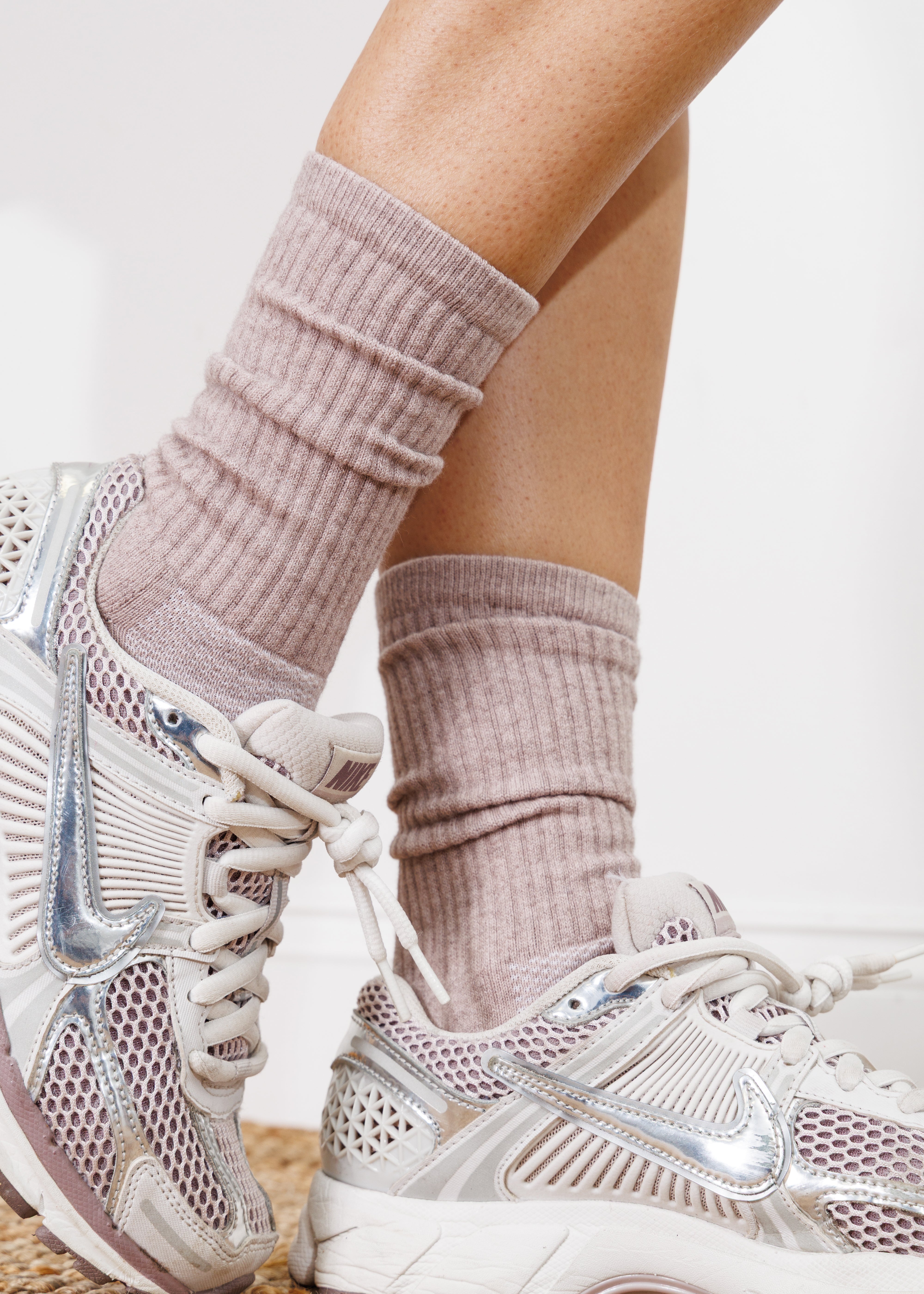 American Trench Women's Statement Crew in Cashmere Socks detail view