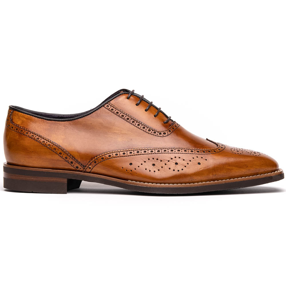 Zelli Italia Men's 25-562-CML STEPHANO Wingtip Oxford Camel