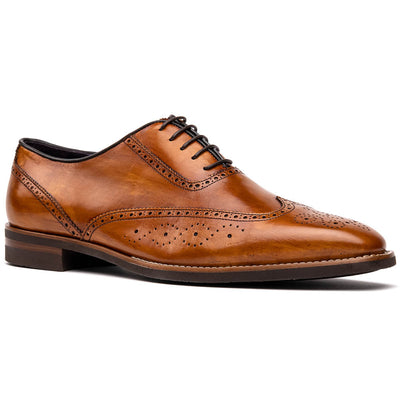 Zelli Italia Men's 25-562-CML STEPHANO Wingtip Oxford Camel