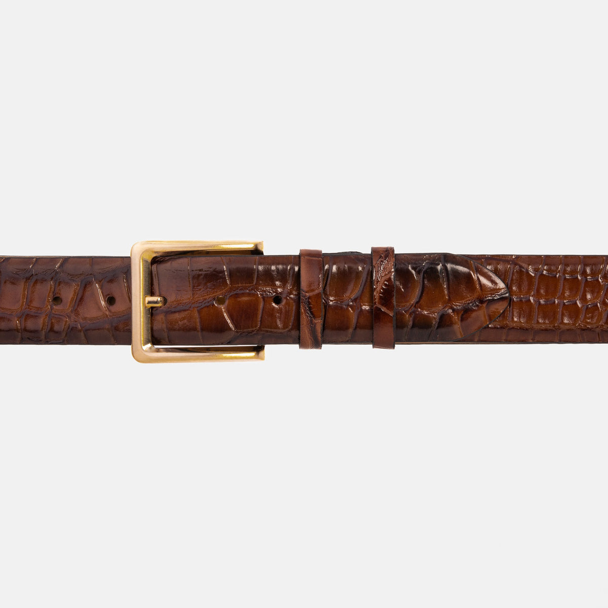 Vinci Leather The Strat Brown Leather Belt – product view 2