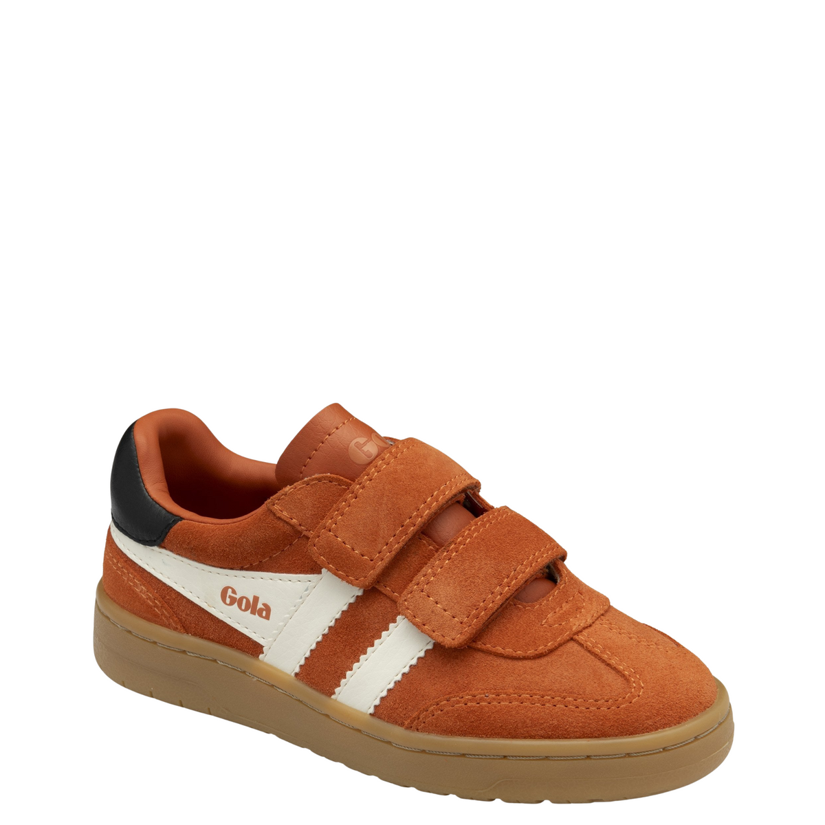 Gola Classics Kid's Viper Strap Trainer - Moody Orange/Off White/Black/Gum