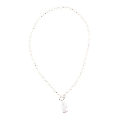 Sunday Best Pearl Toggle Necklace