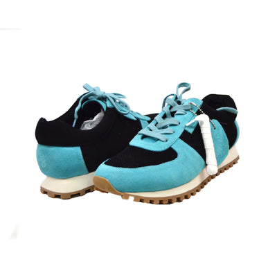 British Walkers Surrey Men's Aqua and Black Low Top Sneakers view 1