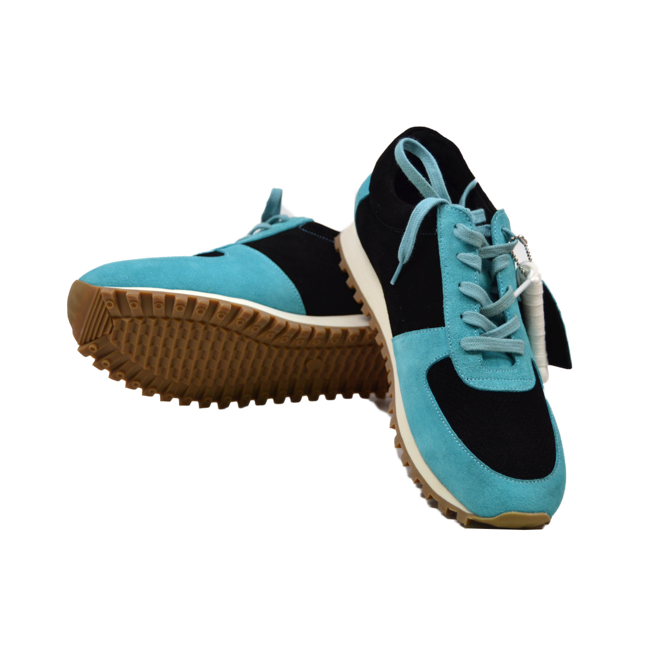 British Walkers Surrey Men's Aqua and Black Low Top Sneakers view 6