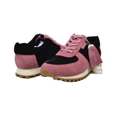 British Walkers Surrey Men's Pink and Black Low Top Sneakers view 1