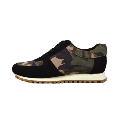 British Walkers Surrey Men's Black and Camouflage Low Top Sneakers view 4