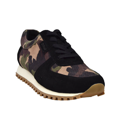 British Walkers Surrey Men's Black and Camouflage Low Top Sneakers view 6